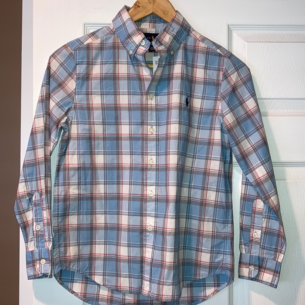 Boys Ralph Lauren button down ; size: 10-12